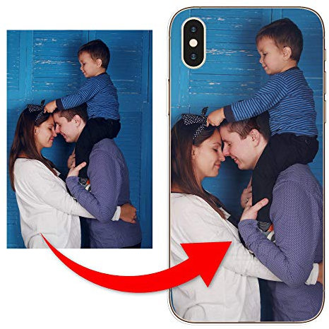 KX-Mobile Personalisierte Hülle für iPhone XR Handyhülle aus Silikon/TPU mit deinem eigenen Motiv - Dein eigenes Bild Selfie Design Foto