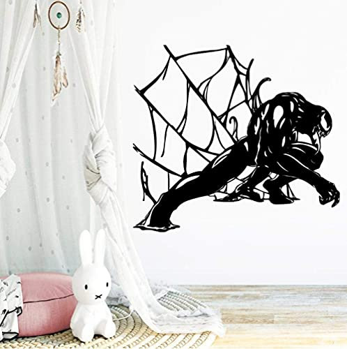 Spiderman Superheld Wandkunst Aufkleber Vinyl Wandaufkleber Wandaufkleber Jungenzimmer Dekoration Raum Kindergarten 43X47Cm