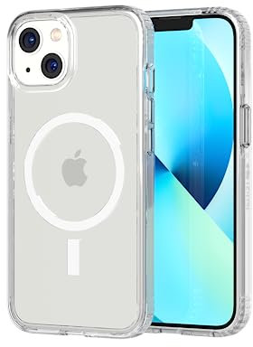 tech21 Evo Clear (MagSafe) for iPhone 13 - Transparent MagSafe Phone Case with 12ft Multi-Drop Protection