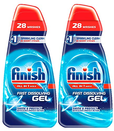 Finish Dishwasher Fast Dissolving Gel All in 1 Max Original 700 ml, Pack of 2