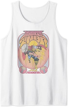 Marvel Thor Classic Comic Seventies Vintage Poster Tank Top