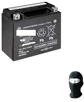 Compatible avec Harley Davidson FLST Heritage Softail 1340 1991-1999 Batterie YUASA YTX20HL-BS (FOURNIE SCELLÉE) Batteries 12V / 18AH pour Moto SPÉCIFIQUE 175X87X155MM