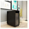 Zentralprozessor Halter CPU-Stand Doppelschicht Mobile PC Host Tower Bracket Office Desk Side Host Rack Home Hosty Office Host-Chassis-Speicherschrank mit Rädern Zentralprozessor Stand ( Color : C )