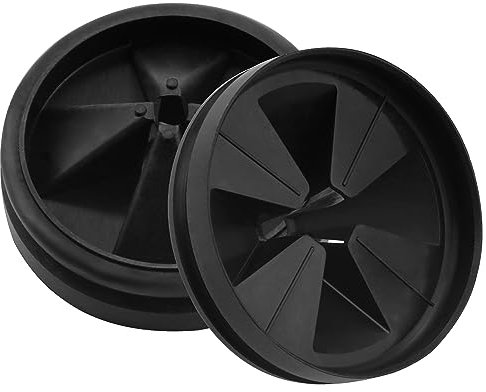 Garbage Disposal Splash Guards, 2-Pack Upgraded for InSinkErator Evolution Series QCB-AM Sink Baffle Drain Cover, Removable Quiet Collar Drain Plugs, Garbage Disposer Accessories 3 3/8 (Black 2 pcs)