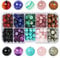 SOSMAR 200pcs Stone Beads, 8mm Crystal Round Beads for Jewellry Making, Rose Quartz/Lapis Lazuli/Turquoise/Agate Craft Bead for Bracelet Necklace Jewellery Making Kits Adults, 10 Colours