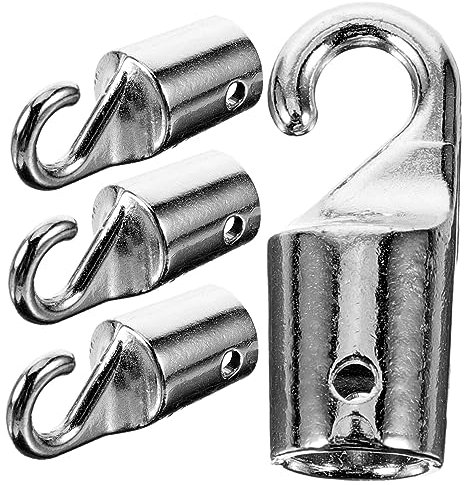Angoily 4pcs wand hook vertical blinds replacement parts wand tip hook for blinds blind parts blind hook replacement blind wand replacements curtain hooks for drapes Connector Metal mini