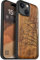 Carveit Magnetic Wood Case for iPhone 15 Case [Solid Wood & Black Soft TPU] Shockproof Protective Cover Unique Wooden Compatible with magsafe (Eternal Tree -Walnut)