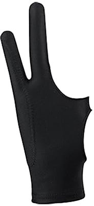 Dickly Künstler-Zeichentablett-Handschuhe, digitaler Zeichenhandschuh, passend für die rechte und Linke Hand, elastischer Grafik-Malhandschuh zum Zeichnen, Zwei Finger