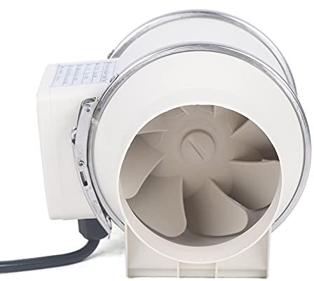Rohrventilator Vents Rohrlüfter Ventilator Gebläse Lüfter Rauchabzug Rohrventilator Kugellager Ventilator Abluft Lüfter Duct Gebläse 100mm 150mm 200mm (HF-100P)