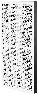 IG Acoustics AbsorbFuser 100 x 50 x 6 cm – Absorbeur acoustique/Diffuseur Panneau hybride Absorbeur acoustique (Blanc)