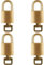 WULALACK Kleine Messingschlösser mit Schlüssel, 1,9 cm Körperbreite, Mini-Schloss für Koffer, Rucksack, Kiste, Gepäck, 4 Stück