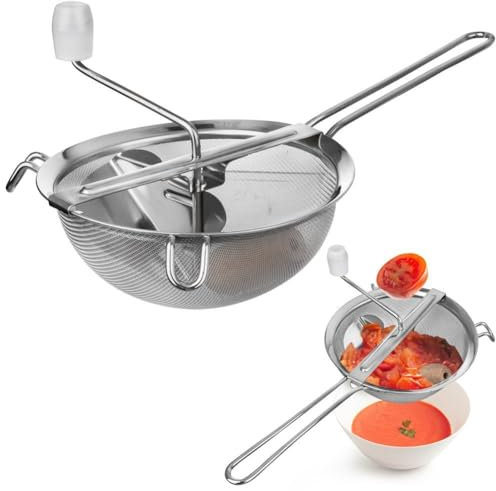 Passiermühle Passiergerät für Gemüse Obst Passe-vite aus Edelstahl