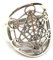 Ring Silber, Motivring Erzengel Metatron, Sterlingsilber, Gr. 65, Schutzsymbol