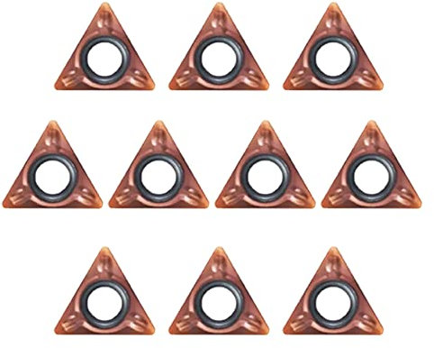 Mini Pneumatic Chamfering Machine, Portable Handheld 45 Degree Arc Air Beveling Machine with Replace Blades for Metal Deburring (10 Indexable Inserts)