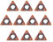 Mini chanfrein pneumatique portable à 45 degrés avec lames de rechange pour ébavurage métallique (10 inserts indexables)