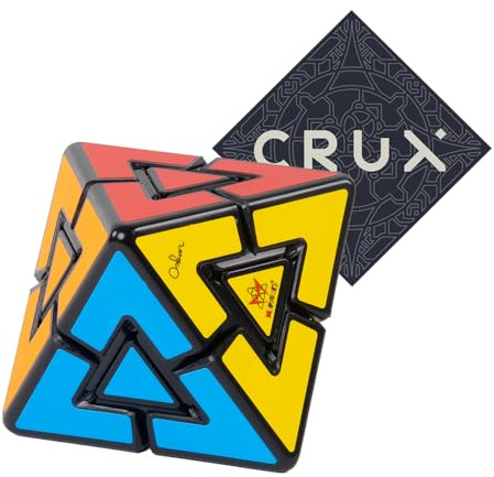 Meffert's Diamond Pyraminx Puzzle - Schwieriger einzigartiger Würfelstil - Inklusive Crux Aufkleber