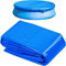Poolabdeckung Rund, Round Pool Cover Poolabdeckplane Ø 220 cm, Pool Abdeckplane, Schwimmbad Poolabdeckung, Plane Schutzplane für 183 cm Runde Pools, Winddicht, Regenfest, Staubdicht
