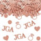 DazzJoy JGA Deko Konfetti Hochzeit,100 Stück JGA Streudeko Hochzeit Konfetti Rosegold,Konfetti Glitzer Deko JGA Tischdeko,Team Bride Confetti für Junggesellenabschied,Verlobung,JGA Accessoires Frauen