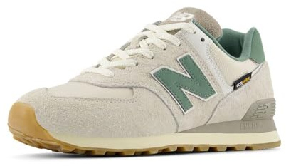 New Balance Unisex-Adult 574 V2 Sneaker, Calcium/New Spruce, 7.5 Wide Women/6 Men