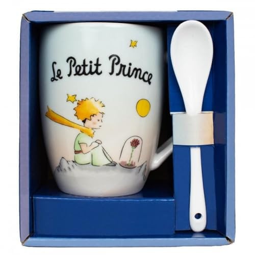 Taza Cuchara Caja Individual El Principito Planeta Rosa (X 12)