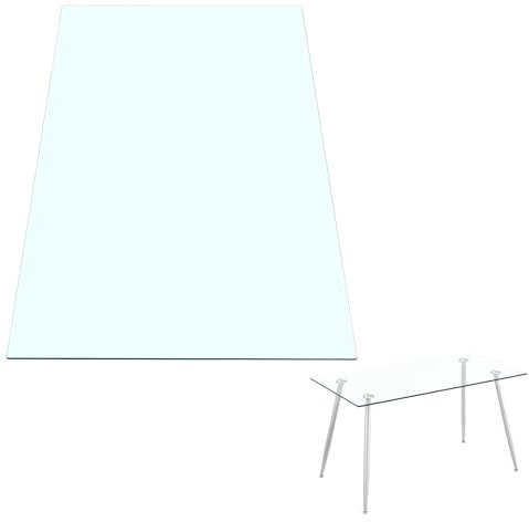SXKJQER Tablero De Vidrio para Mesa De Centro para Mesa De Comedor Placa Inferior para Chimenea Vidrio Templado, Rectangular, Tablero para Tapa De Mesa De Cristal Templado De 8 Mm (Size : 100x50cm)