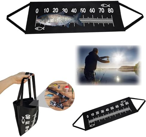 IAZHENJane Fishing abhakmatte Angeln abhakmatte 98x30cm Fishing Maßband zum Angeln Faltbare karpfenangelmatte,Tragbar Karpfen Angelzubehör,Anfänger Outdoor Karpfen Forellenangeln (Portabler Stil)