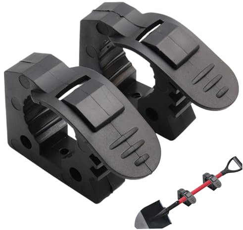 Rubber Clamp,2Pcs Quick Release Clamp,Shovel Holder Mounting Bracket Fits 1.18-1.57in Diameter Tool Handles,RV Van Trucks UTV Car Accessories Tool Organizer Parts