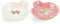 Dmnnlp Lot de 2 plateaux à bijoux en forme de coquillage en céramique pour salle de bain, salon et commode