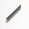 PROVISTON Baguette de recouvrement en bois massif - 8 x 22 x 2000 mm - Noir - À coller, clipser, vis et clouer - Plinthe by PROVISTON - 2 m - 1 pièce