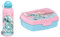 Genérico Set de Fiambrera/Sandwichera Stitch + Botella Aluminio 500 ml - Set para el almuerzo compatible con Disney Stitch (Rosa)