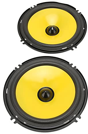 ZJchao Autolautsprecher, Türlautsprecher, Autotürlautsprecher, Höhenbass, Stereo, 600 W, Koaxiallautsprecher, Lautsprecher für Fahrzeug, LKW, 6 Zoll, 2 Stück