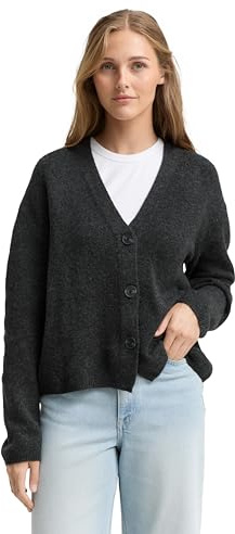 Tom Tailor Denim Damen 1048350 Cardigan mit V-Ausschnitt (1er Pack)