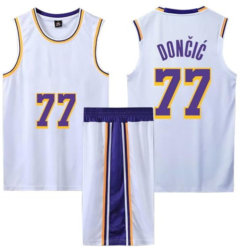 ABRTJCL Completo Basket Uomo/Ragazzo, Canotte Allenamento Basket Uomo/Ragazzo, Canottiera da Basket Uomo/Ragazzo, Maglia da Basket e Pantaloncini Uomo/Ragazzo Bianco XL