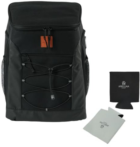ARECUNA Mochila Nevera Térmica 28L – Impermeable y Portátil para Camping - Playa - Senderismo y Picnic | Bolsa Isotérmica para Bebidas y Alimentos (Gris)