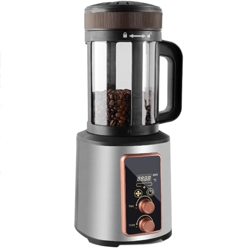 Coffee Bean Roaster Machine - Electric Hot Air Roaster with Adjustable Timer and Air Fan Setting, Roasts 100-400g, for Coffee Enthusiasts