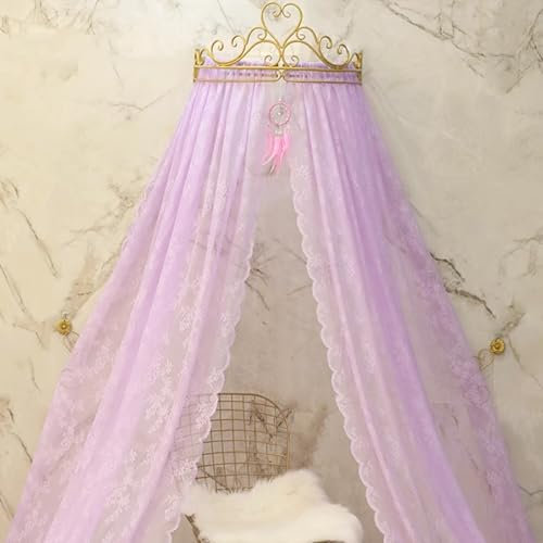TWHZSAI Bettkronen-Baldachin für S-Bett, Hängenetz-Baldachin-Vorhänge, Leseecke, Raumdekor, Moskitonetz für Bett, Kinderzimmer, Schlafzimmer-Dekoration