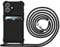 YEPO For iPhone 16 Lanyard Phone Case, Adjustable Cord Shockproof Protective Phone Cover for iPhone 16 Strap Case Crossbody Women - Black