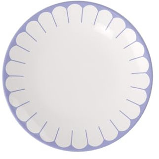 Villeroy & Boch - Fleur bleu Speiseteller blau, Spülmaschinenfest, Mikrowellensicher, Porzellanteller für Hauptgerichte, Großer Teller, Geschirr Keramik Stapelbar, Essteller, Premium Porzellan