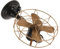 HIAKDOFT Vintage Iron Art Fan Sculpture Retro Table Decor for Unique Home Style Antique Desk Fan Model Medium Antique Bronze Finish