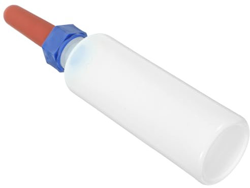 LOORGVEL Kälber Saugflasche 500ml für Kühe und Schafe Große Füllmenge Silikonisierte Nippel Leicht zu Reinigen für Tierfütterung