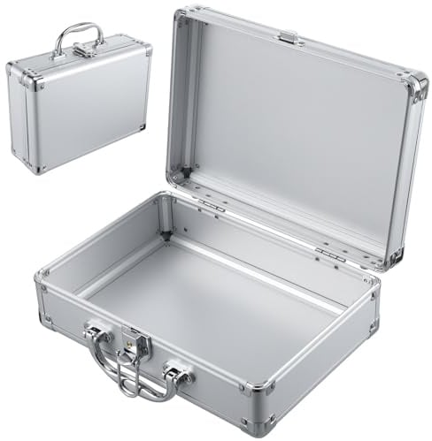 Aluminiumlegierung Aktenkoffer für Kleine Kameras und Zubehör, Silber