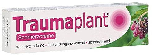 Traumaplant Schmerzcreme 50 g spezieller Beinwell-Extrakt bei Prellungen & Verstauchungen (bei Sport- und Unfallverletzungen), Muskel- und Gelenkschmerzen infolge stumpfer Verletzungen | ab 6 Jahren