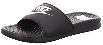 Nike Women's Benassi Slide Sandal, Black/White-Black, 6.5 UK