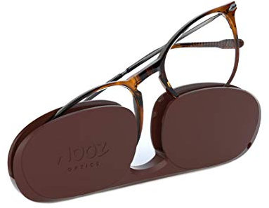 Nooz Optics - Blaulichtfilter brille ohne sehstärke Damen und Herren für Bildschirm, Smartphone, Gaming oder Fernsehen - Ovale Form - Tortoise Farbe - Alba Collection