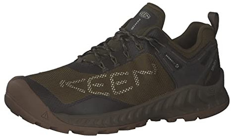 KEEN Herren NXIS EVO WP-M Wanderschuh, Dunkeloliv/Schwarz Olive, 42 EU