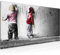 Runa Art Wandbild Kinder Graffiti 1 Teilig 100 x 40 cm Modern Bild auf Vlies Leinwand Streetart Babyzimmer Spielzimmer Bunt 039212c