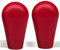 Arcade Joystick's Adaptador Oval, Balltop, Bate de Repuesto para Joystick Pandora para 2 Jugadores Arcade Joystick Kit de Sanwa Joystick MAME Jamma Part (Rojo)