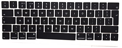 Pardarsey Jeu de touches de rechange pour clavier britannique QWERTY compatible avec MacBook Pro Retina 13 15 A1989 A1990 UK