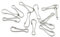 20pcs Mini Metal Spring Flag Pole Mounting Clip Snap Hook, Parrot Toy Chain C Link Hook for Pet Cage Diy Part