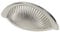 Decoranddecor Arro Half Moon Shaker Cup Handles Cabinet Pulls Zinc 64mm Hole Centre (Brushed Chrome) - 1 Pack